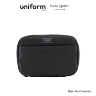 KATE SPADE กระเป๋าพกพา Nylon Tech Organizer - Signature Black