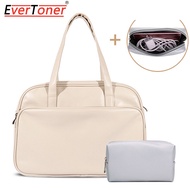 กระเป๋าหนัง PU สำหรับผู้หญิงใส่แล็ปท็อปกระเป๋าถือกระเป๋าแฟชั่นกระเป๋าถือเดินทาง
