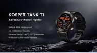 KOSPET 坦克 2022年 新款 TANK  T1  智能手錶 IP69K 耐用戶外 藍牙 男士 智能手錶 運動加固 5ATM 防水