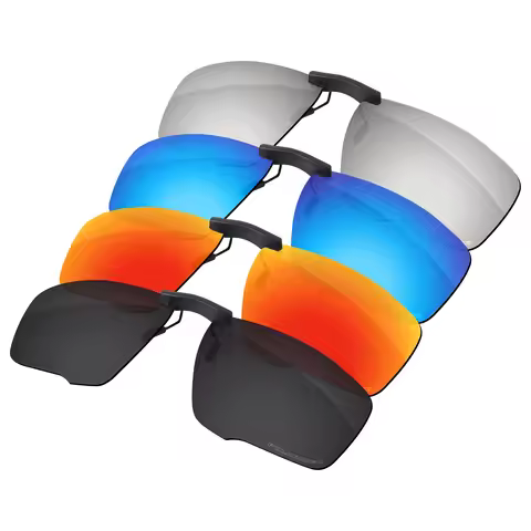 ELuxonsight Polarized Clip-on Sunglasses Clip onto Eyeglasses for Oakley Crosslink Zero Asian Fit OX