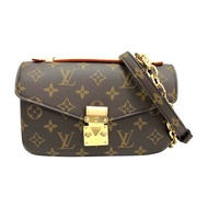 棕色 原花帆布 Pochette Metis East West 肩背包【LOUIS VUITTON LV 路易威登】 M46279