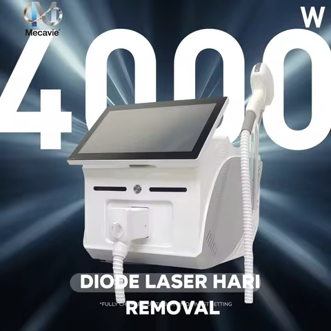 Professional 4-Wave Diode Laser Hair Removal Machine 2025 Portable Soprano Titanium 4000W Epilator f
