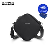 DAPPER กระเป๋าสะพายข้าง Diamond Crossbody Bag สีดำ + DAPPER Box