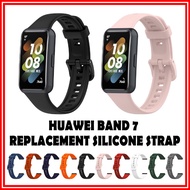 Huawei Band 7 Soft Silicone Watch Strap Hua Wei Band7 Smart Watch Wristband Huaweiband7 Watch Band w