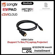 HDMI Cable Support Tv Box,Laptop,Projector,Desktop(Support Imetbox,Svi,Longtv,Paladin)