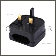 OHHDEER Euro EU To UK Plug Travel Adapter 5A Fuse UK Electric Plug Converter Socket Adapter AC Power