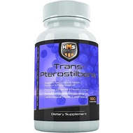 HMS Nutrition Potent Trans-Pterostilbene 200 mg 180 Capsules บำรุงสมอง ต่อต้านริ้วรอย บำรุงหัวใจและห