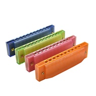 1 Pcs 10 Holes Harmonica Learning  Education Plastic Harmonica Music Toys