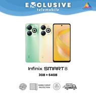 Infinix Smart 8 | 3GB RAM + 64GB ROM | 1 Year Infinix Malaysia Warranty