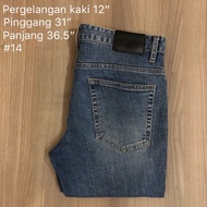 bundle seluar panjang lelaki /pakaian kasual /Jeans /biru