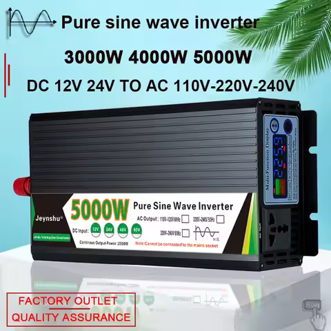 Pure Sine Wave Inverter 12v 220v 48v 110v 2000W 3000W 4000W 5000W Inversor Voltage Transformer Power