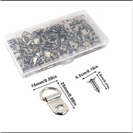 GANTUNGAN MDF HANGERS SILVER BURNING HANGERS FRAME+SCRUP HOOKS CONTAINING 50-100 PCS