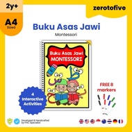 Buku Asas Jawi Prasekolah Montessori Huruf Hijaiyah Bahasa Melayu Pantas Membaca Poster Jawi Budak