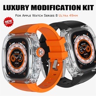 Ultra custom modification kit transparent case rubber strap iwatch waterproof protective case iWatch 49mm strap