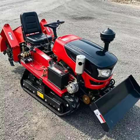 Customized Orchard Crawler Rotary Tiller, Farmland Tractor, Field Rotary Tiller, Upgraded Mini Power