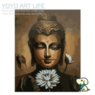 YOYO ART MO1 DIY oil painting paint by number Landscape Color 1681Buddha 40x50cm Factory 018b Q7 NP1