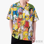DOSH MENS HAWAII SHIRTS THE SIMPSONS เสื้อเชิ้ตฮาวาย DSIMS5000-YE (S-XL)