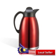 [ Local Ready Stocks ] iGOZO Metallic Red S/S Coffee Pot Kettle 2L