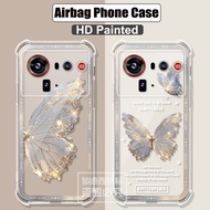 For Nubia Z80 Ultra NX741J Crystal Case HD Painted Air Bag 360 Protect Matte Back Shell For Nubia Z8