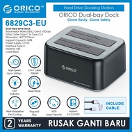 Orico 2.5"/3.5" SATA HDD/SSD 10Gbps USB-C 3.2 Gen 2 Dock - 6829C3