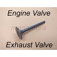 Exhaust Valve C70, C70Z, CB100, CG125, EGO, EX5, FAME,GBO, GSX JAGUH KARISMA, KRISS LC135 MOSKITO SHOGUN, SMASH, SRE