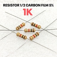 (10 PCS) RESISTOR 1/2W 1/2WATT 1K 1K KILO CF 5% ROHS