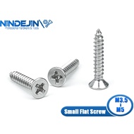 20-50Pcs Cross Flat Head Self-tapping Small Screw M3.5 M4 M5 Nickel Plated Electronic Micro Screw for Computer