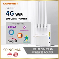 【SG】 COMFAST 4G Wireless Router SIM Card SIMBA Wifi Interface High Gain 300 Mbps Mobile