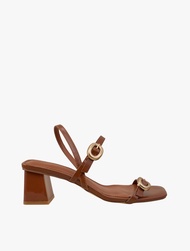 Payless Nine West Womens Mile Block Heeled Sandals - Cognac_05