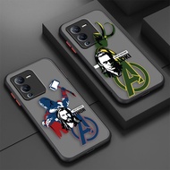 Matte Phone Case Skin Feeling Marvel Thor Loki Brothers For Vivo S1 S5 S6 S9 S9E T1 Z1 Z6 V11I V5 V23E V20SE X21UD X70 X60 PRO PLUS 5G Y91 Y93 Y91C IQOO5 IQOO7 IQOO NEO3  NEO5