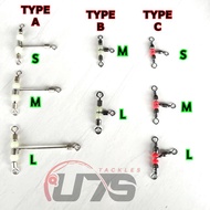 UTS T Swivel *Perambut Drift Bottom/Perambut Candat Sotong