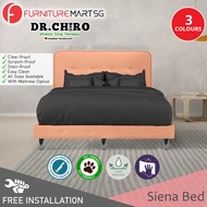 [FurnitureMartSG] Siena Divan Bed Frame Pet Friendly Scratch-proof Fabric - With Mattress Add On - All Sizes Available
