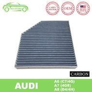 Audi A6 4G C7 A7 4G8 A8 4H D4 Carbon Cabin Air Filter Active Carbon OE 4H0819439