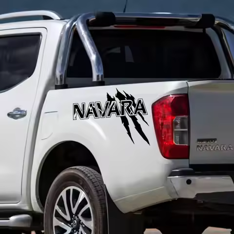 Car Claw Styling Sticker For Nissan Navara D40 Pro 4X D22 D23 D21 NP300 Trim Pickup Truck Bed Side D