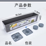 Cling Wrap Dispenser Plastic Transparent Refillable Wrap Cutter Storage Box Aluminum Foil Film Dispe