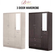 3 DOOR WARDROBE/CABINET WITH MIRROR (FREE DELIVERY &amp;FREE INSTALLATION)