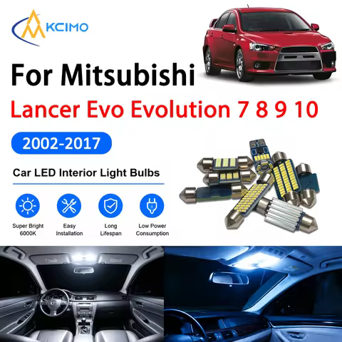 KCIMO Bright Light Bulb For Mitsubishi Lancer Evo Evolution 7 8 9 10 VII VIII IX X 2002-2017 Premium
