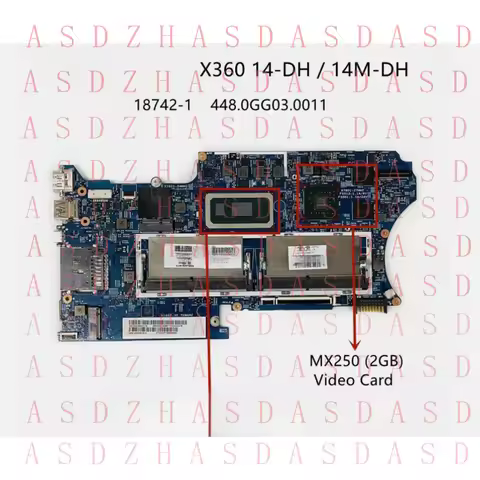 Z For HP Pavilion X360 14M-DH 14-DH Motherboard L67771-001 i7-10510U CPU MX250 2GB
