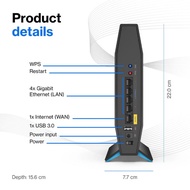 LINKSYS E7350 AX1800 WIFI 6 DualBand gigabyte+Adapter