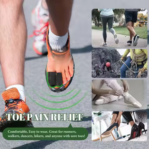 2Pcs Sumifun Silicone Gel Toe Protector Thumb Care Foot Corn Blisters Pain Relief Pad Anti Friction 