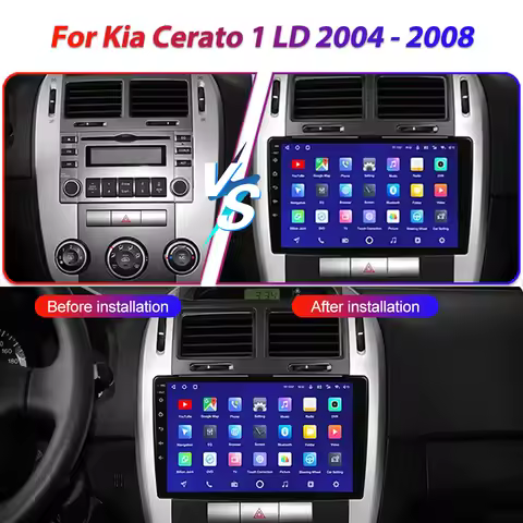 9 "4G Auto Radio Android 15 For Kia Cerato 1 LD 2004 2005 - 2008 Multimedia Player GPS Navigation St
