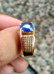 NEW cincin blue safir asli mewah blue safir ceylon blue safir srilanka