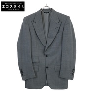 Tom Ford 21AL41 322R83 Glen Plaid Wool Peak Lapel 2B Single Breasted 44R