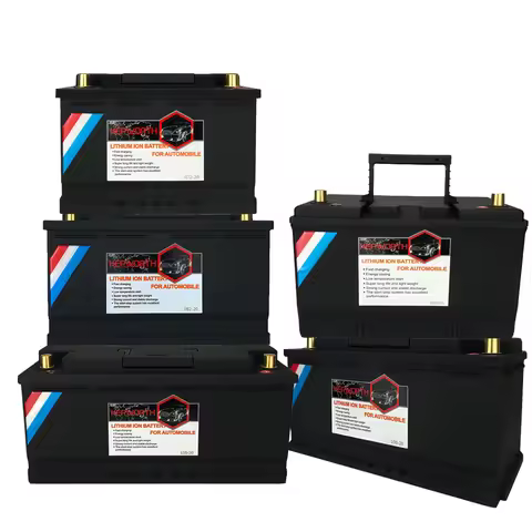 12V LiFePO4 Lithium Car Battery 70Ah 80Ah 100Ah 120Ah Jump Starter Battery Built in 200A BMS for Car