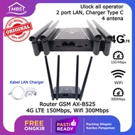 AX B525 4G LTE Rodson router gsm unlock all operator 4 antena penguat sinyal