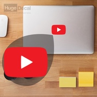 Decal Sticker Macbook Stiker Laptop Apple Macbook - Logo Youtube ready