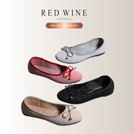 {PREMIUM QUALITY} Red Wine VMBN-494 LOWYNN Women's Flatshoes Flat Shoes Women Ballet Flats