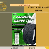 TAYAR TUBELESS SPIDER 120/70-14 70-90-14 90-90-14 80-90-14 90-80-17 80-90-17 70-90-17 70-80-17