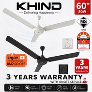 KHIND CEILING FAN 60" CF618B | CF618 (KIPAS SYLING 60”) REGULATOR | 风扇 | KIPAS KHIND | KHIND CEILING