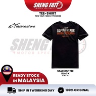 ALPINESTAR STAX CSF T-shirt Unisex Fashion Cotton Shirt  Tee Alpinestar Men Women Lelaki Perempuan B
